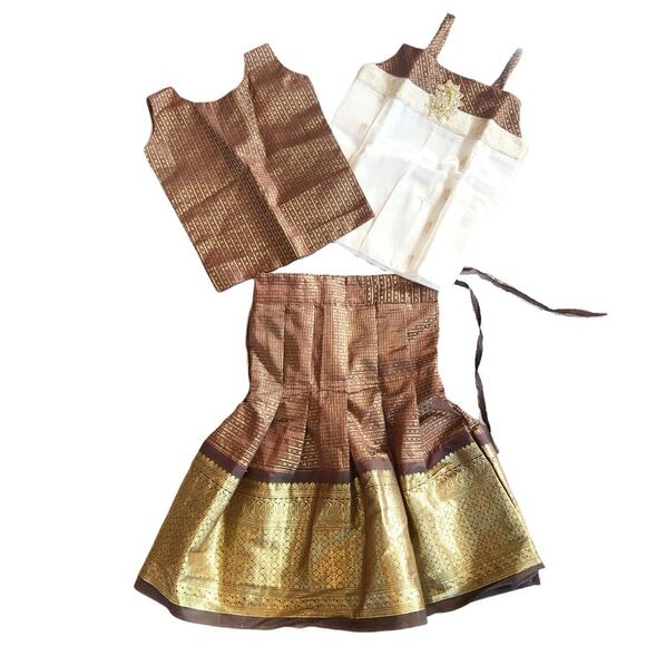 Traditional Indian Girl’s Lengha 3pc Skirt Set (76) - Picture 1 of 9